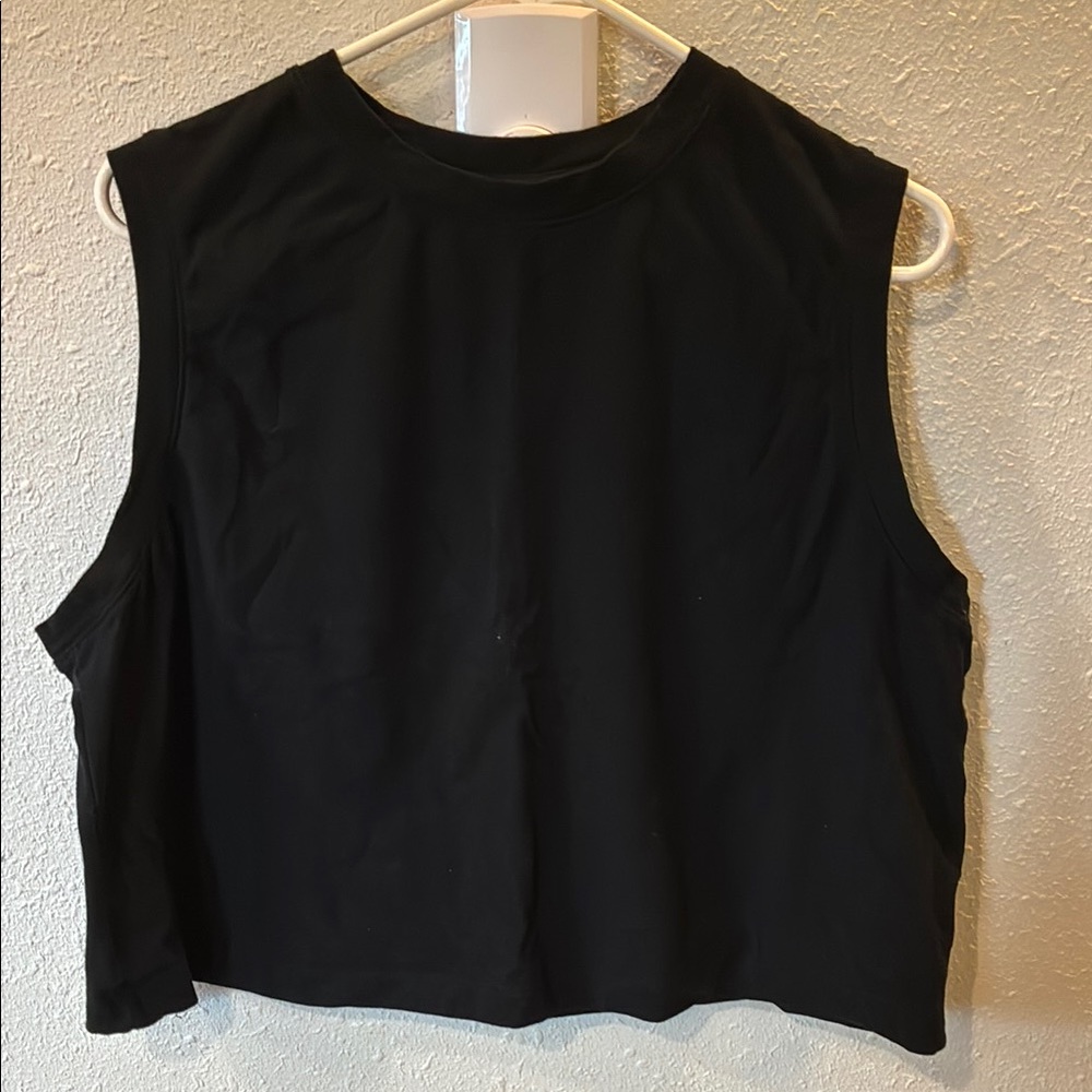 a new day Black Muscle Tee